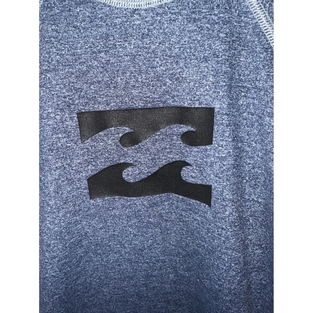 Billabong Kids Blue Heather Rash Guard Swim Shirt UPF 50+ Protection Size 6